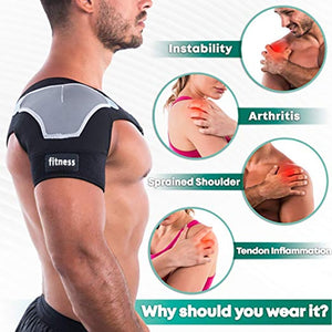 Adjustable Shoulder Support Brace pad Belt Band Strap Wrap