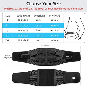 Waist Trainer for Men Slim Sweat Belt Orthopedic Lumbar & Back Pain Relief