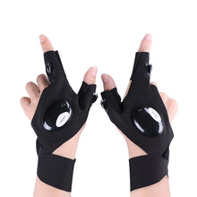 Load image into Gallery viewer, Night Light Fingerless Glove Waterproof Led Fishing Gloves