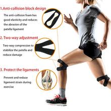 Load image into Gallery viewer, Patellar Tendon Strap Torn Meniscus Knee Brace Pad Protector Open Knee