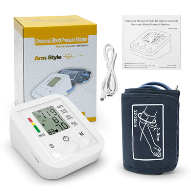 Sphygmomanometer Household Arm Band Type Blood Pressure Monitor Pulse Heart Beat