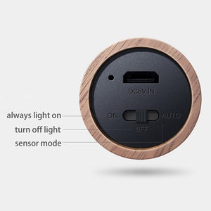 Wooden LED Wall Light Motion Sensor Arne Rechargeable Sconce