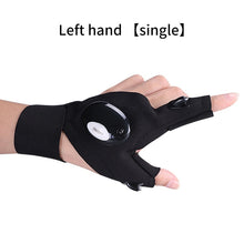 Load image into Gallery viewer, Night Light Fingerless Glove Waterproof Led Fishing Gloves