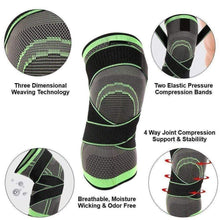 Load image into Gallery viewer, Knee Brace Compression Sleeve with Patella Stability Straps