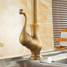 Load image into Gallery viewer, Brass Kitchen Faucet Single Hole