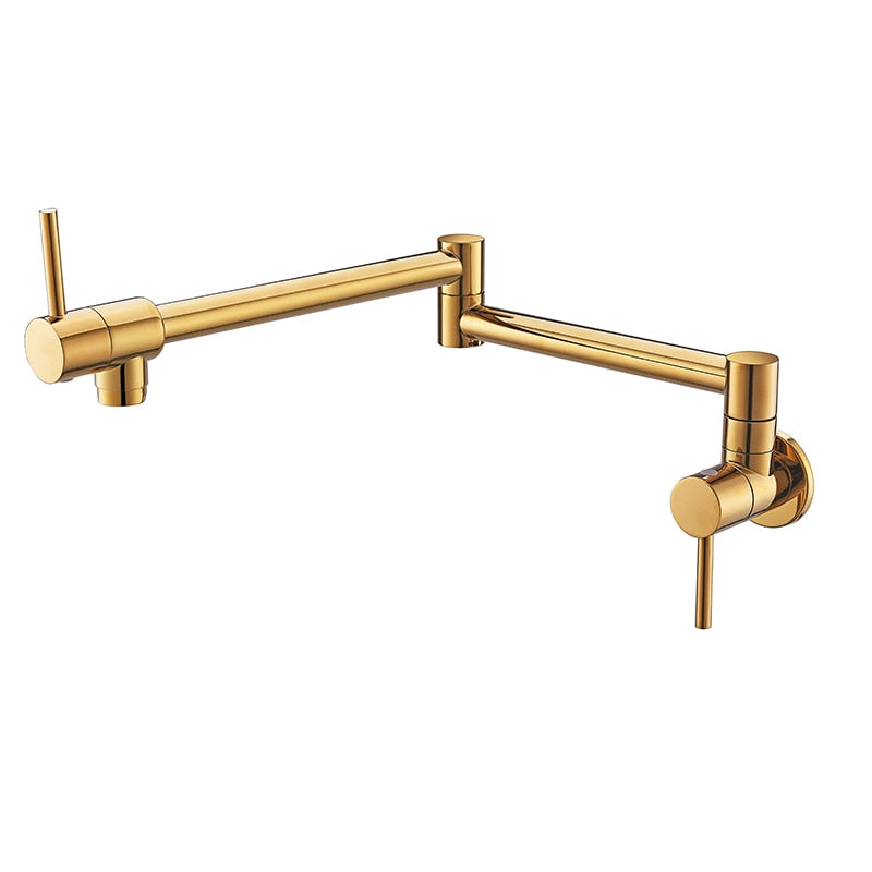 Brass Pot Filler Unlacquered Faucet For Kitchen