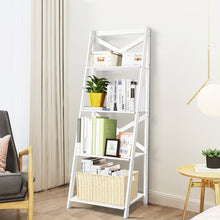 Load image into Gallery viewer, 4-Tier Ladder Shelf Bookshelf Bookcase Storage