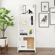 Load image into Gallery viewer, 4-Tier Ladder Shelf Bookshelf Bookcase Storage