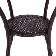 Load image into Gallery viewer, Round Rattan Wicker Coffee Table Glass