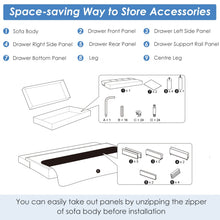 Load image into Gallery viewer, Convertible Futon Sofa Bed Adjustable Couch Sleeper