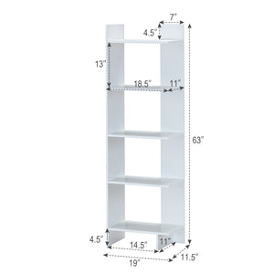 Set of 2 Bookcase Storage 5-Tier