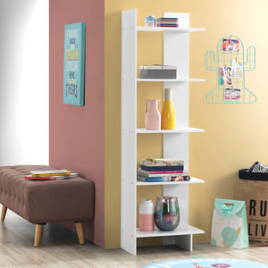 Set of 2 Bookcase Storage 5-Tier