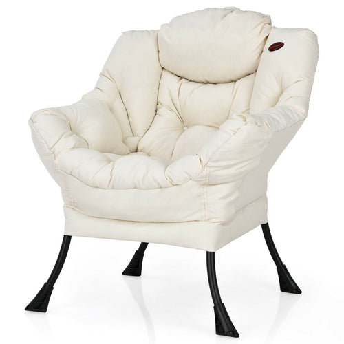 Modern Polyester Fabric Lazy Chair Single Sofa Chair