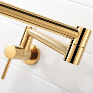 Brass Pot Filler Unlacquered Faucet For Kitchen