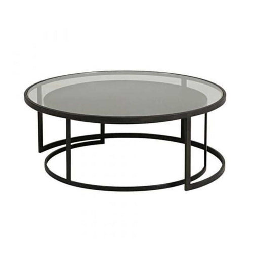 Double Black Metal Table